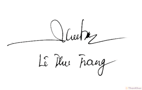 Chữ ký tên Trang - Mẫu 10