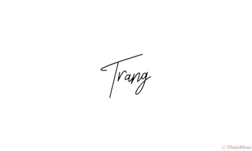 Chữ ký tên Trang - Mẫu 11