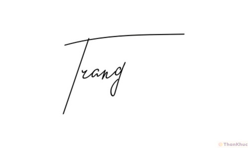 Chữ ký tên Trang - Mẫu 13