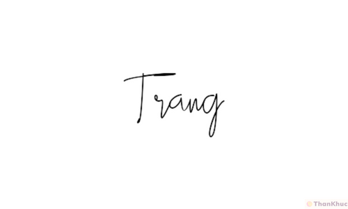 Chữ ký tên Trang - Mẫu 18