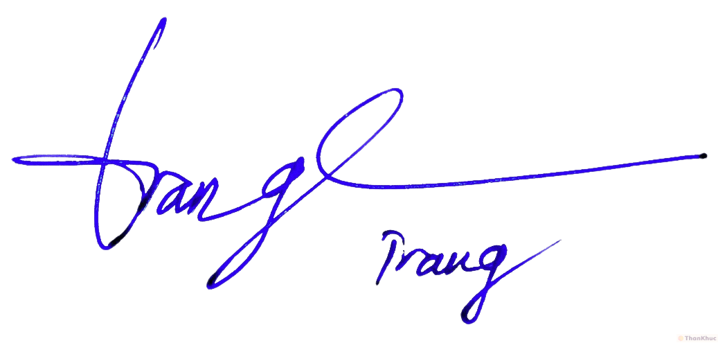 Chữ ký tên Trang - Mẫu 5