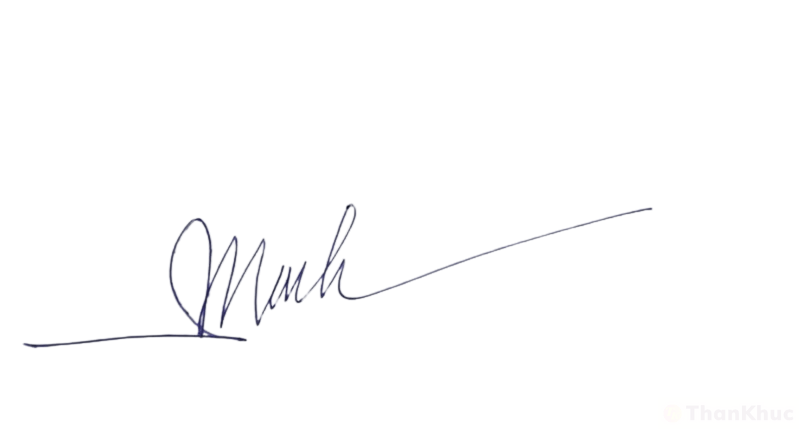 Chữ ký tên Minh mẫu 18