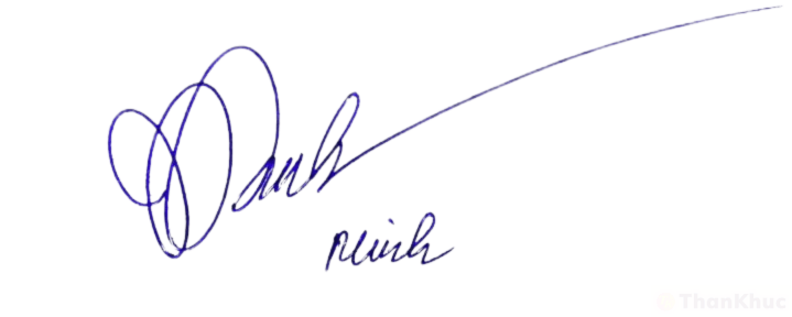 Chữ ký tên Minh mẫu 19