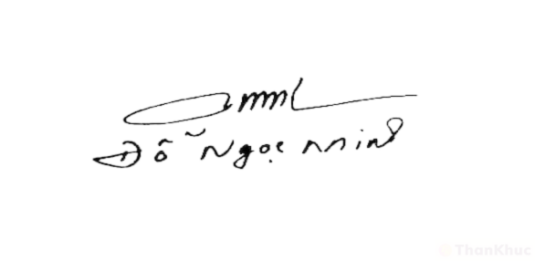 Chữ ký tên Minh mẫu 4