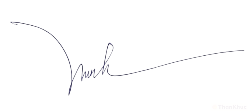 Chữ ký tên Minh mẫu 8