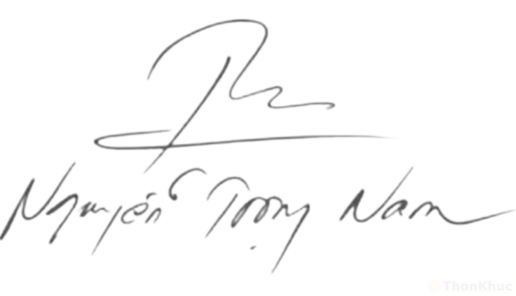 Chữ ký tên Nam mẫu 10