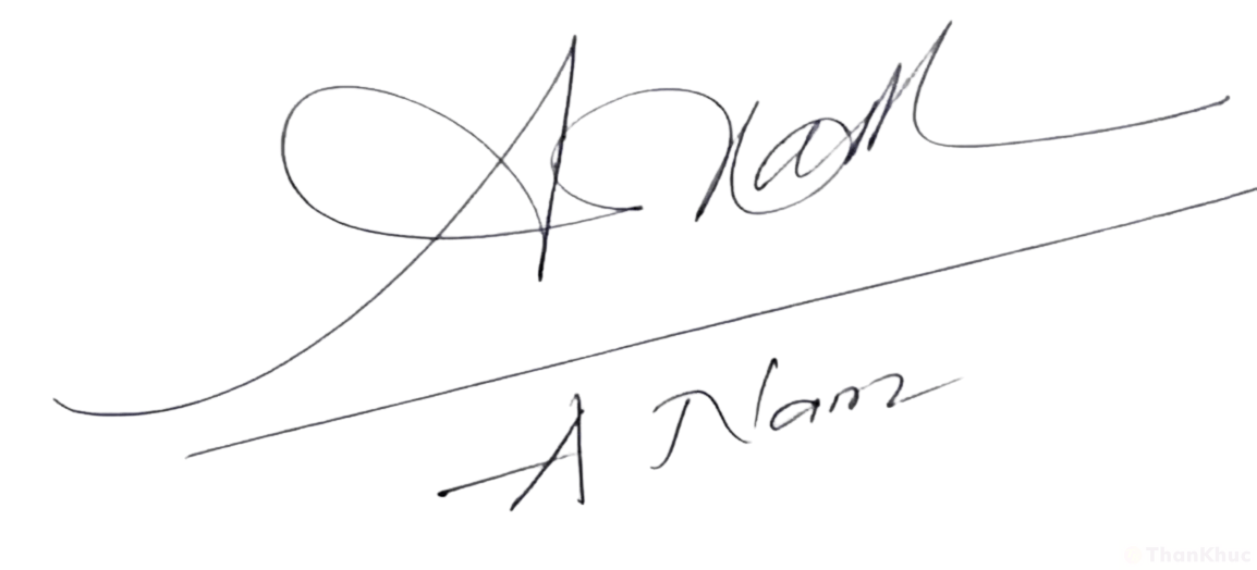 Chữ ký tên Nam mẫu 13