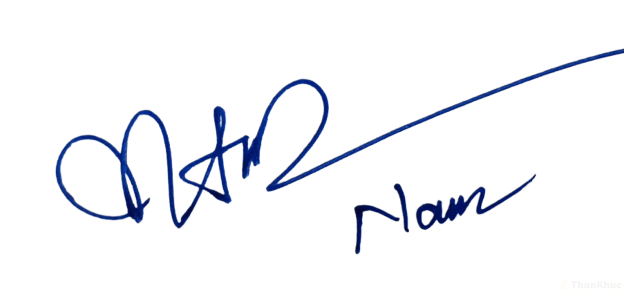 Chữ ký tên Nam mẫu 4