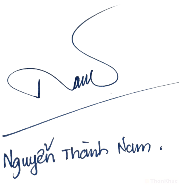 Chữ ký tên Nam mẫu 5