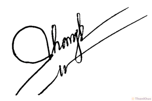 Chữ ký tên Phương mẫu 7