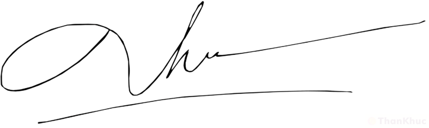 Chữ ký tên Thu, Thư mẫu 5
