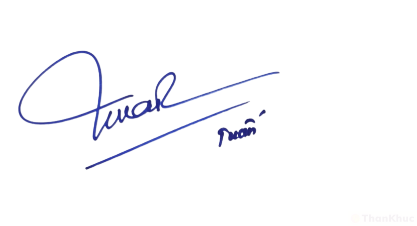 Chữ ký tên Tuấn, Tuân mẫu 6
