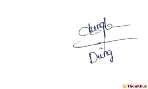 Chữ ký tên Dung, Dũng - Mẫu 10