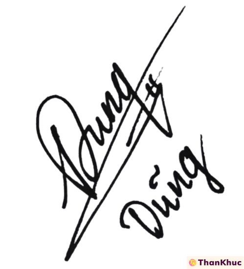 Chữ ký tên Dung, Dũng - Mẫu 2