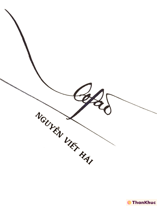 Chữ ký tên Hải - Mẫu 1