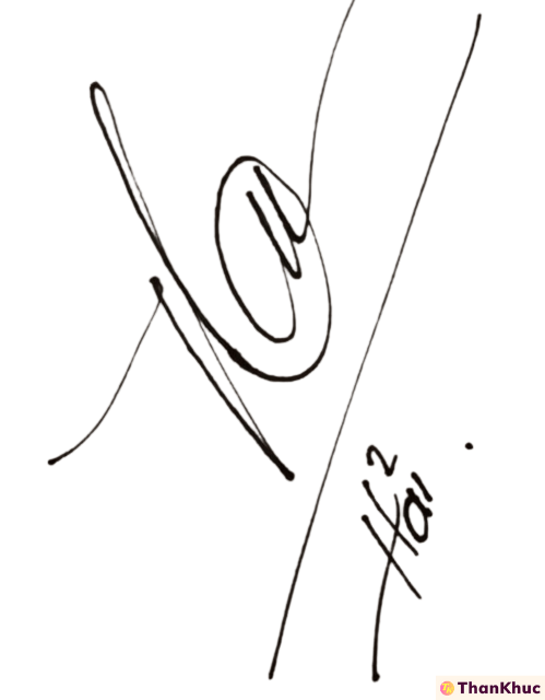 Chữ ký tên Hải - Mẫu 8