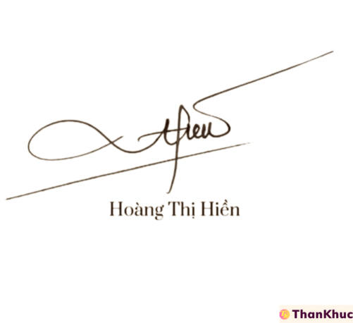 Chữ ký tên Hiền, Hiên - Mẫu 3