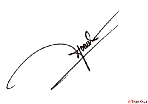 Chữ ký tên Hoàng - Mẫu 4