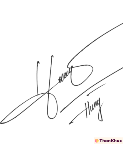 Chữ ký tên Hùng - Hưng - Mẫu 5