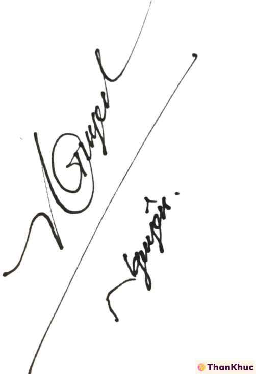 Chữ ký tên Nguyên - Mẫu 2