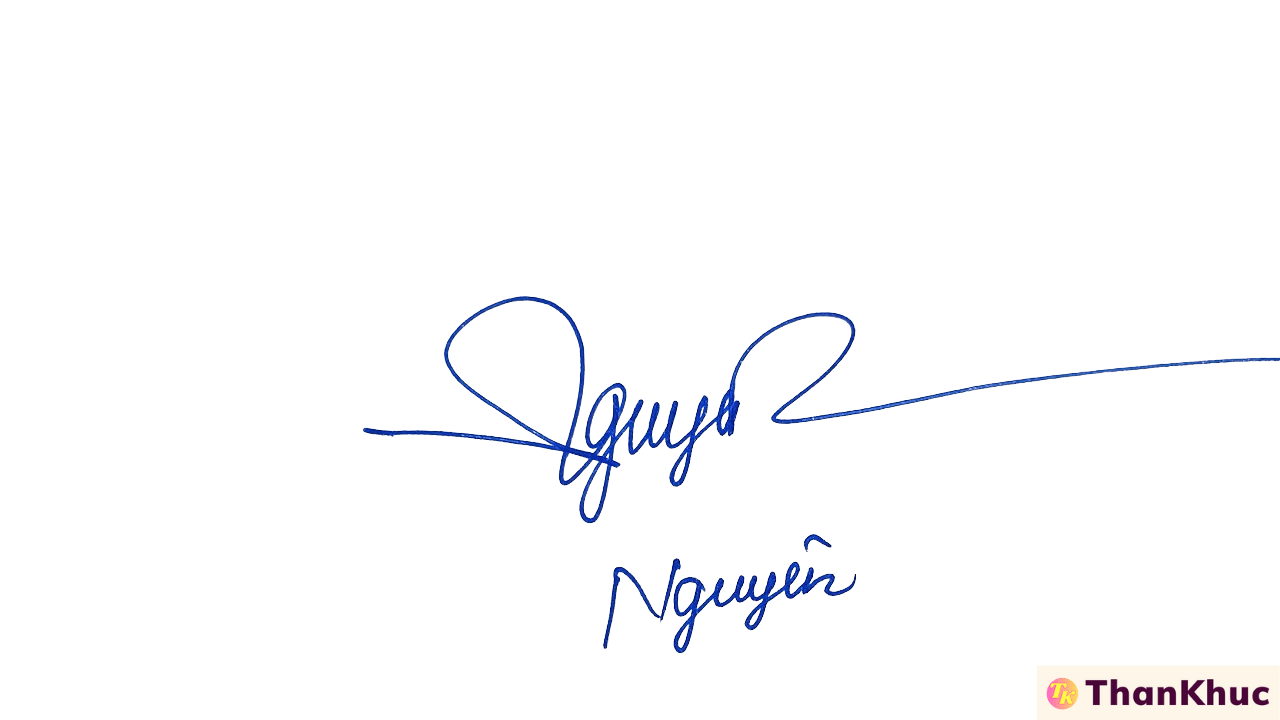 Chữ ký tên Nguyên - Mẫu 4