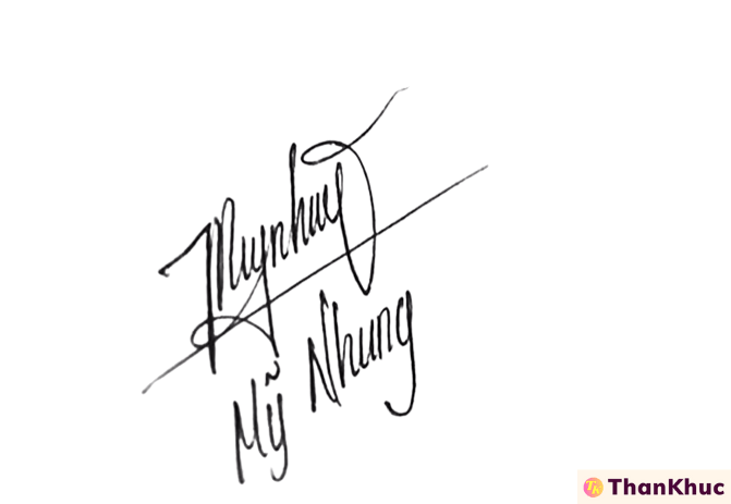 Chữ ký tên Nhung - Mẫu 11