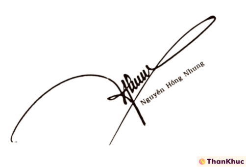 Chữ ký tên Nhung - Mẫu 3