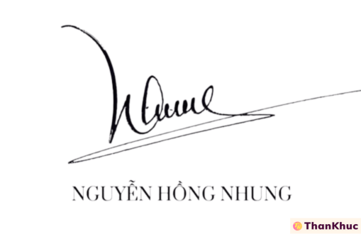 Chữ ký tên Nhung - Mẫu 4