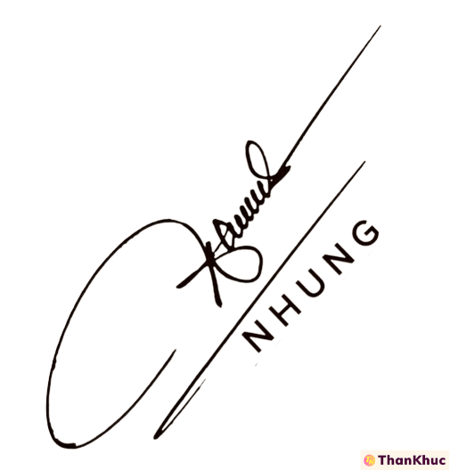Chữ ký tên Nhung - Mẫu 5