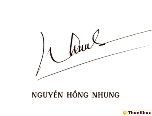 Chữ ký tên Nhung - Mẫu 6