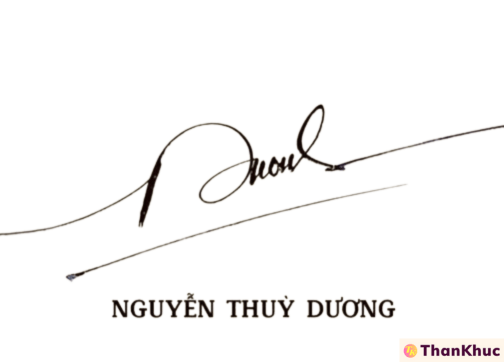 Chữ ký tên Dương - Mẫu 1