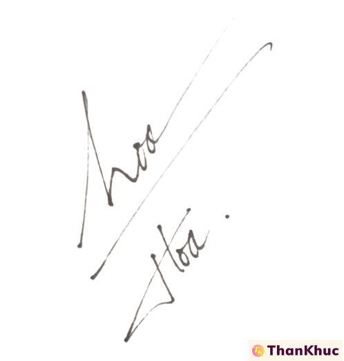 Chữ ký tên Hoa, Hòa - Mẫu 16