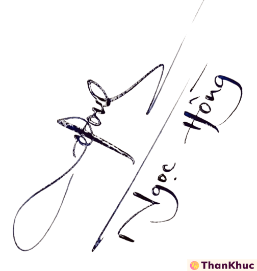 Chữ ký tên Hồng - Mẫu 1