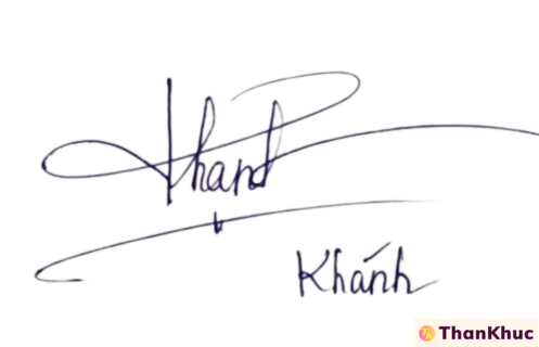 Chữ ký tên Khánh, Khanh mẫu 1
