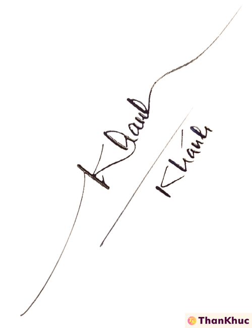 Chữ ký tên Khánh, Khanh mẫu 3