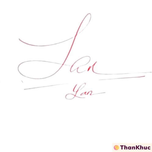 Chữ ký tên Lan - Mẫu 3