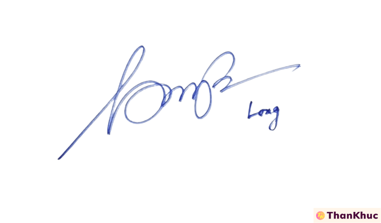 Chữ ký đẹp tên Long - Mẫu 4