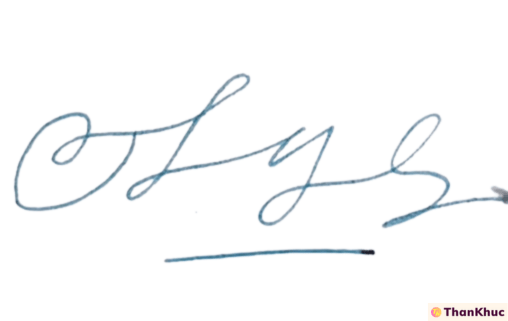 Chữ ký tên Ly - Mẫu 10