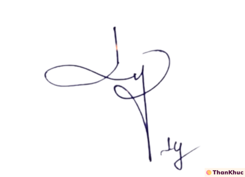 Chữ ký tên Ly - Mẫu 5