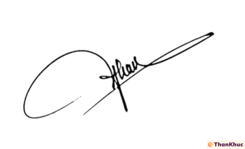 Chữ ký tên Nhân - Mẫu 1