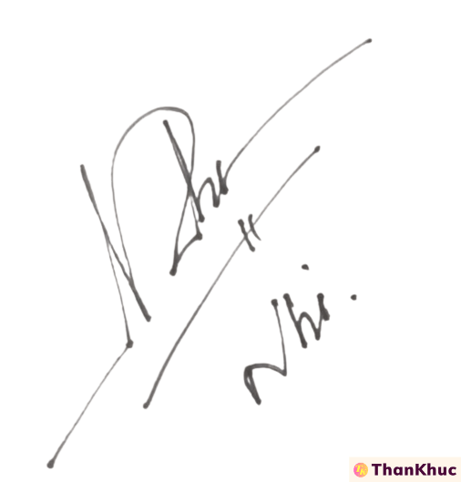 Chữ ký tên Nhi - Mẫu 6