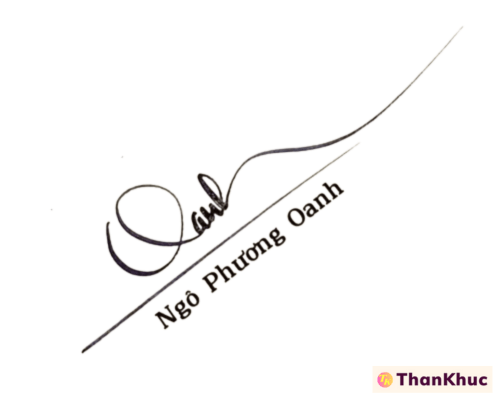 Chữ ký tên Oanh - Mẫu 13