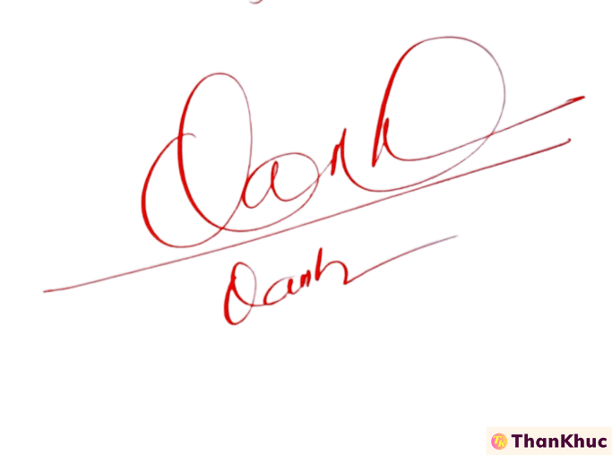Chữ ký tên Oanh - Mẫu 8