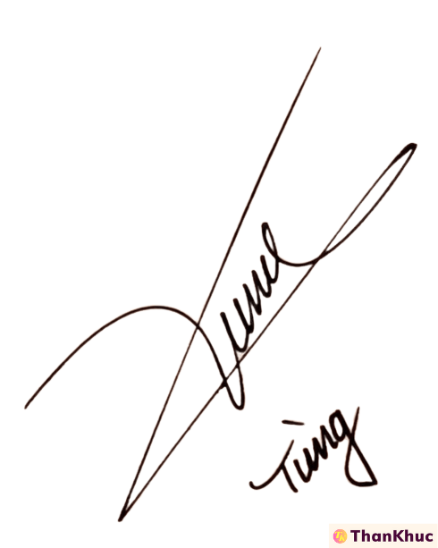 Chữ ký tên Tùng - Mẫu 4