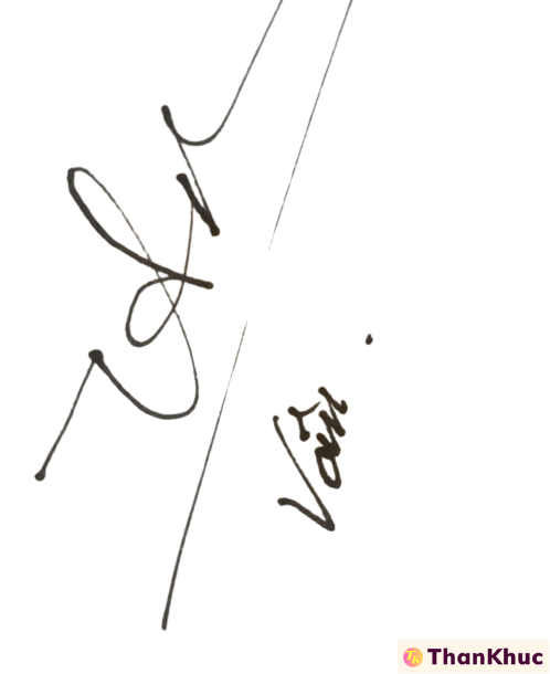 Chữ ký tên Vân - Mẫu 7