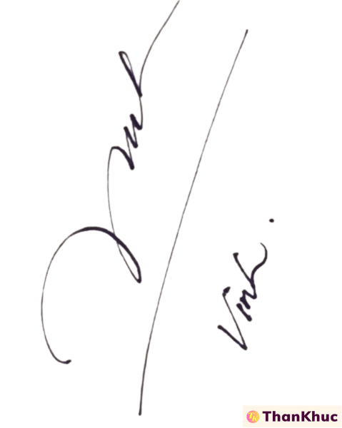 Chữ ký tên Vinh - Mẫu 9