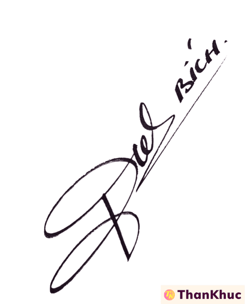Chữ ký tên Bích - Mẫu 1
