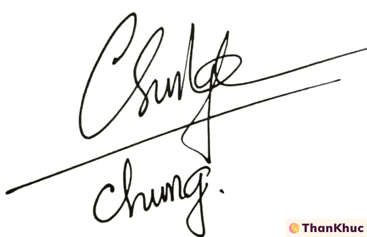 Chữ ký tên Chung - Mẫu 9