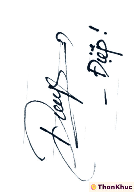 Chữ ký tên Diệp, Điệp - Mẫu 5