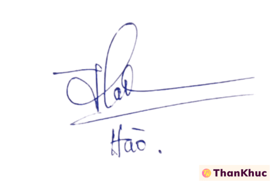 Chữ ký tên Hào - Mẫu 1